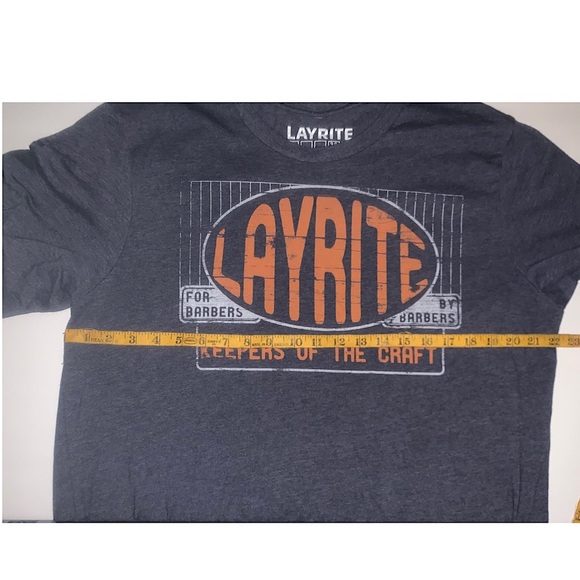Layrite Graphic T-shirt barbers haircutting trimmers scissors distressed style - Picture 3 of 3